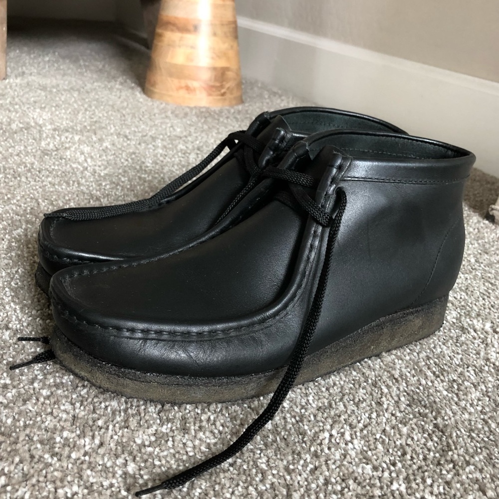 Clark’s Originals Wallabee Black leather Boots